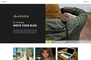 ADVEN - A BLOG PSD TEMPLATE