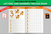 KDP Letter and Number Tracing Book, an Illustration by PublishingHelper (Thumbnail 1 of 4)