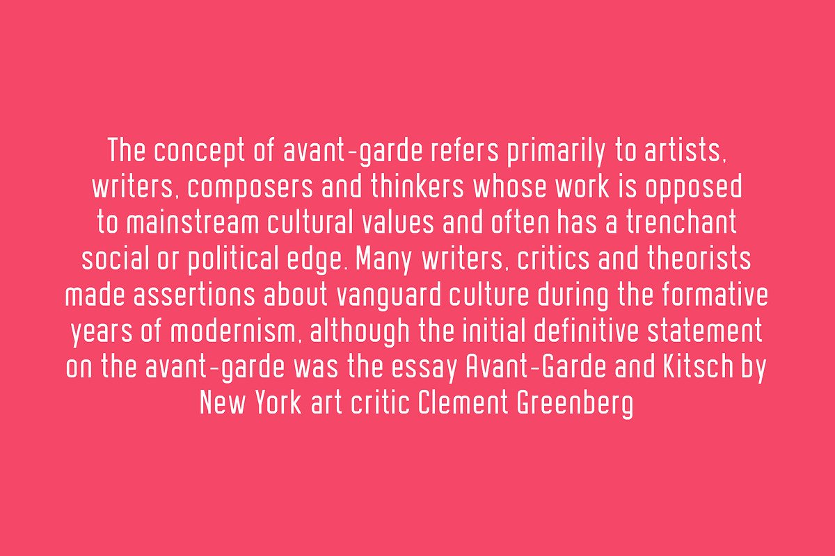 Avantgarde Sans Serif Family, a Sans Serif Font by Graphicdome (Photo 11 of 18)