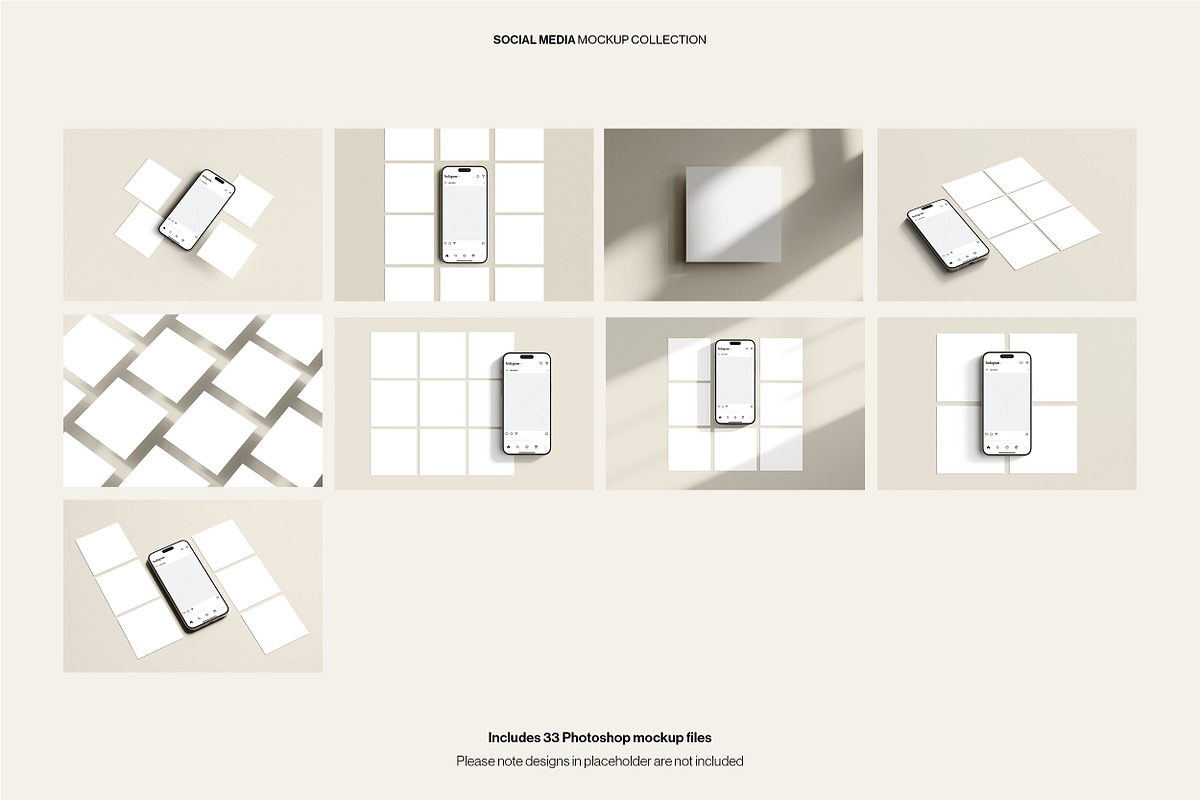 Social Post & Square Mockup Bundle, an iPhone Mockup by Moyo Studio (Photo 16 of 16)