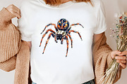Watercolor Creepy Halloween Clipart, an Illustration by Canvas Craft (Thumbnail 5 of 7)