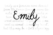 Emily, a Script Font by Noe Araujo (Thumbnail 1 of 3)