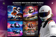 04 Racing Win Design Template Bundle, a Graphic by Shajib Shikder (Thumbnail 1 of 3)