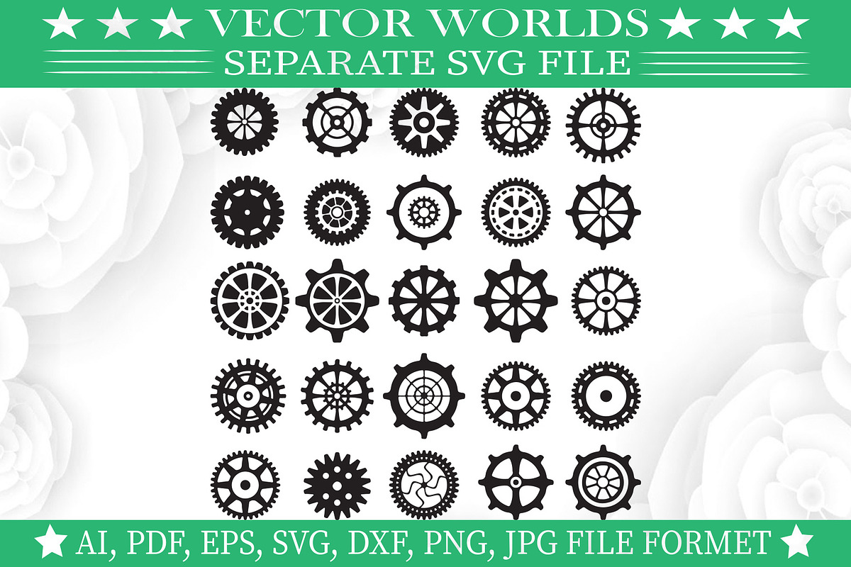 Gear Icon Svg, Gear, Icon Svg, an Object Graphic by VectorWorlds