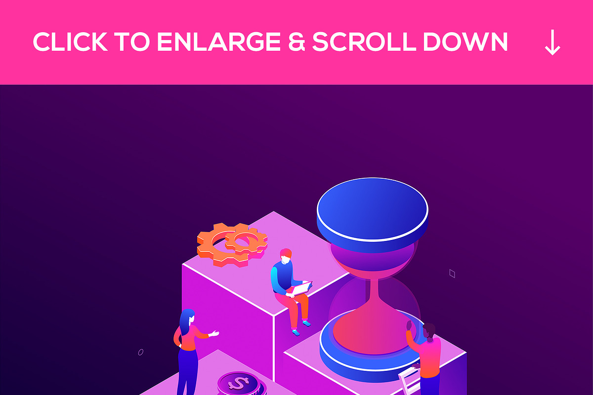 Isometric business illustrations, an iPhone Mockup by Boyko Pictures (Photo 6 of 8)