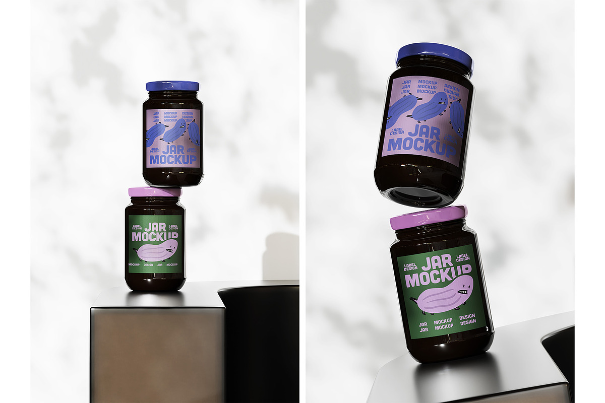 10 Jars Mockup Collection, a Mockup by aalfndi (Photo 6 of 14)
