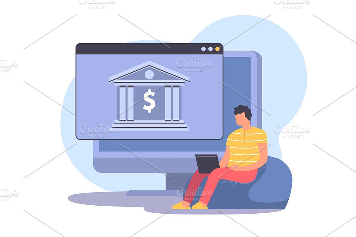 Open access to bank data. Ability to, a Finance Illustration by YummyBuum