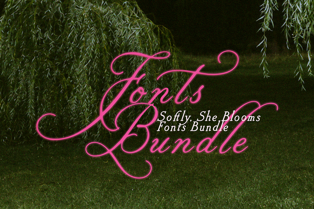 Softly, She Blooms - Fonts Bundle, a Handwritten Font by Lilithcollageart (Photo 15 of 15)