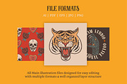 Traditional Tattoo Graphic Assets, an Illustration by ARQAM Studio (Thumbnail 4 of 9)