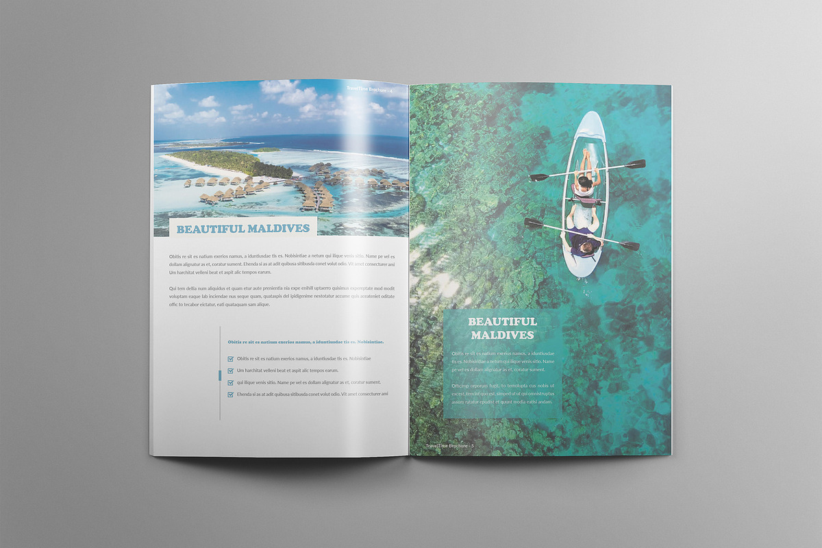 Travel Time Brochure | A4 - Square, a Brochure Template by Carlos Fernando (Photo 4 of 14)