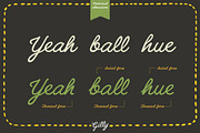 Script font Gilly handmade, a Script Font by Itsmesimon (Thumbnail 9 of 12)