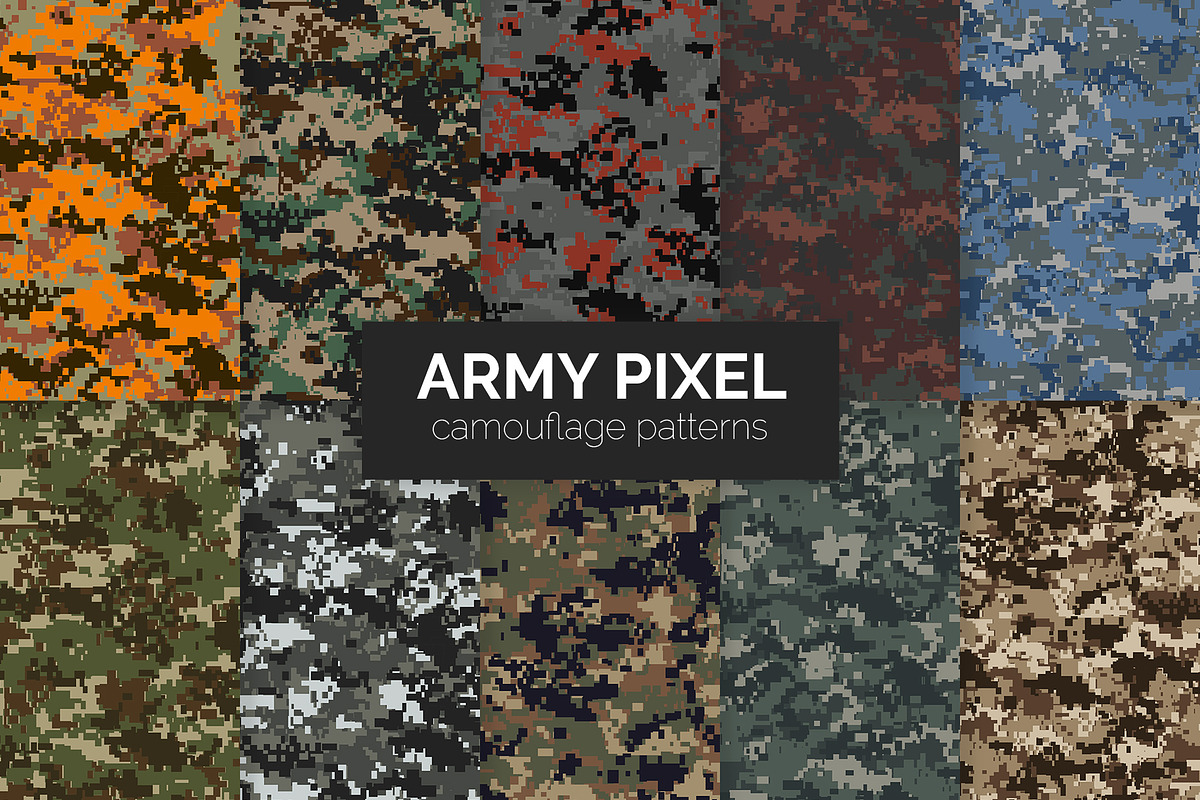 240 Camouflage Patterns Bundle, a Pattern Graphic by 3Y_Design (Photo 23 of 26)
