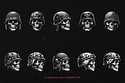 10 Bundle Dark Art Skull Army, an Illustration by Morspective (Thumbnail 6 of 7)