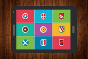 40 Shield Flat Icon Set, an Icon by VectorCam (Thumbnail 5 of 5)