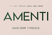 Amenti - Clean Modern Sans, a Sans Serif Font by HipFonts (Thumbnail 1 of 9)