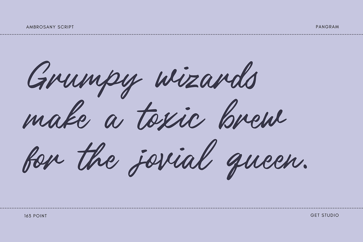 Ambrosany Script, a Script Font by Get Studio (Photo 11 of 14)