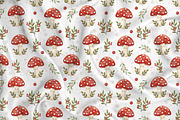 Autumn Red Mushrooms pattern, a Pattern Graphic by Kreeya Art Shop (Thumbnail 8 of 14)