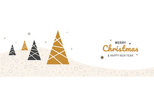 Merry Christmas Minimal Banner, a Templates & Theme by alexdndz