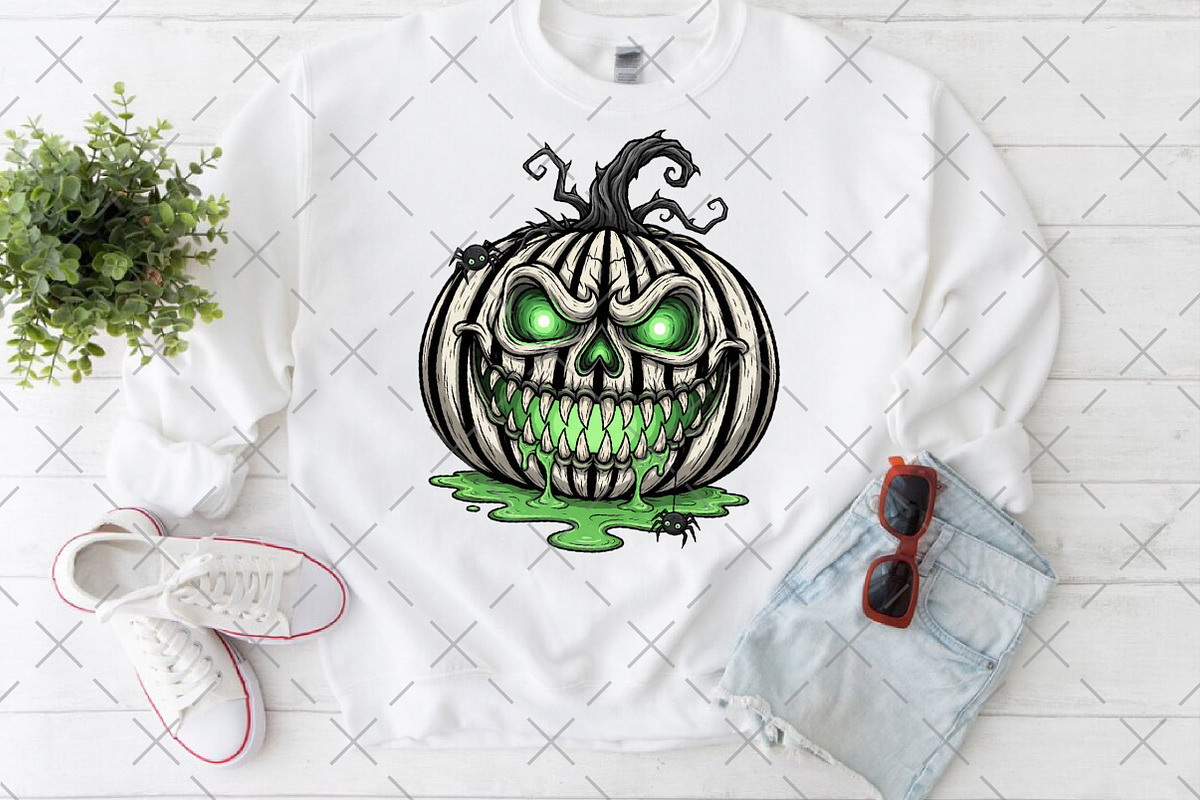 Spooky Pumpkin PNG, an Illustration by Craft Nest (Photo 2 of 6)