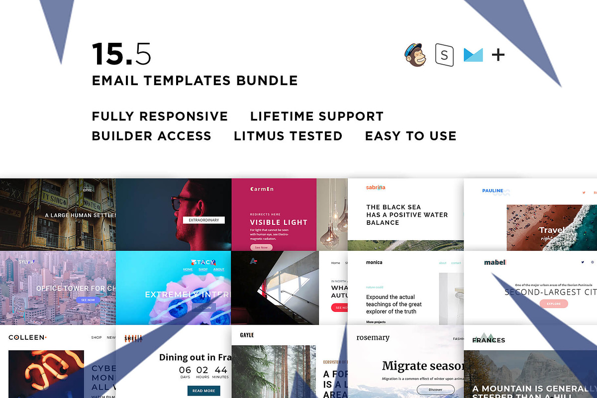 15 Email templates bundle V, an Email Template by ThemesCode | Creative ...