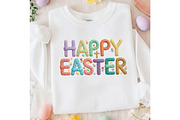 Happy Easter Cross Faux Yarn Design, an Illustration by Designking (Thumbnail 5 of 6)