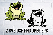 Frog svg png clipart, an Animal Illustration by Bila Vorona (Thumbnail 3 of 3)