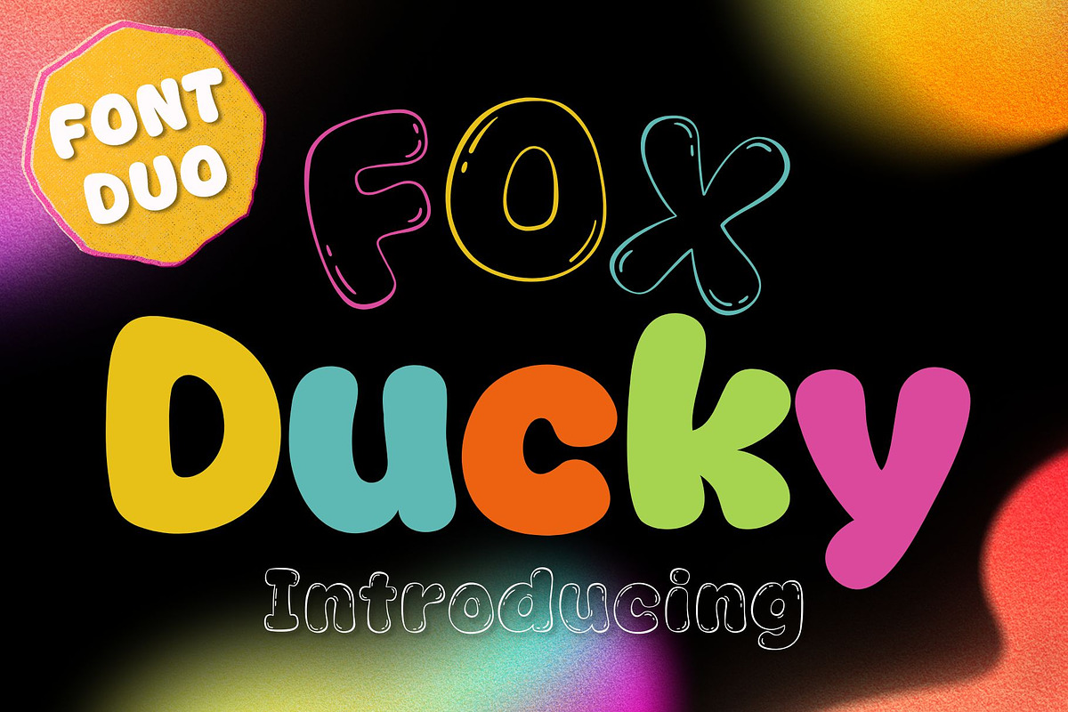 Fox Ducky Font Duo, a Handwritten Font by Fox7 By Rattana (Photo 1 of 12)
