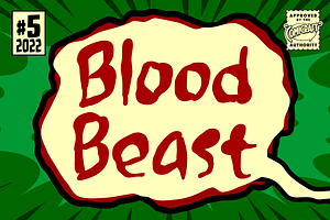 Blood Beast - a scratchy horror font, a Font by Comicraft Fonts