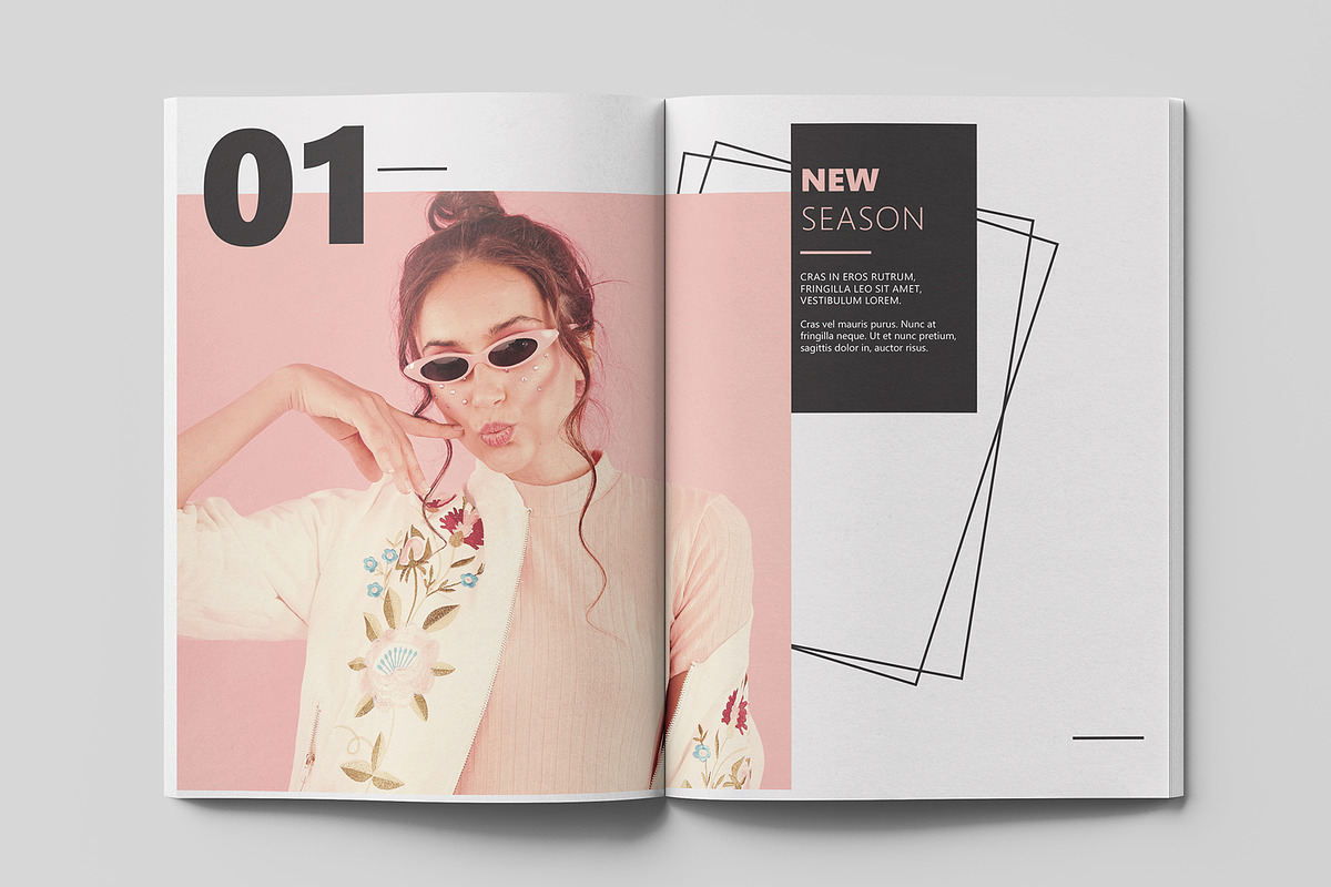 Vintage Retro Fashion Magazine, a Magazine Template by Brand Square (Photo 2 of 12)