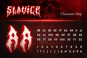 Slavice - Tribal Metal Font, a Blackletter Font by Burntilldead (Thumbnail 2 of 10)