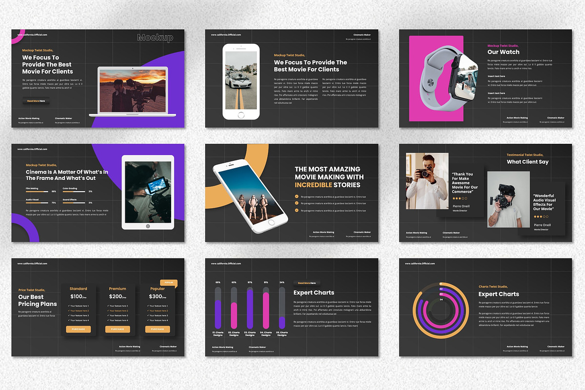 Twist - Movie Studio Keynote, a Presentation Template by Dhabee (Photo 3 of 7)