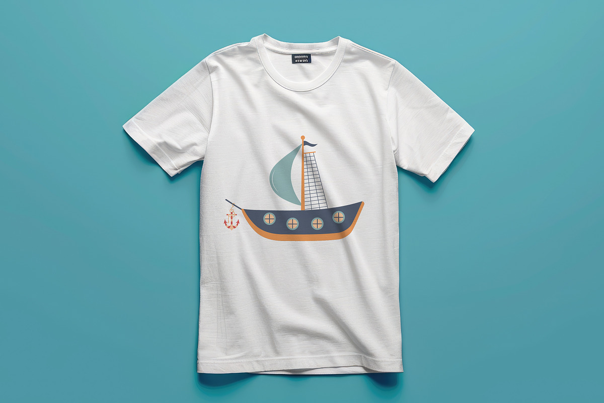 Cute ships set, a Transportation Illustration by JulyGart (Photo 3 of 5)