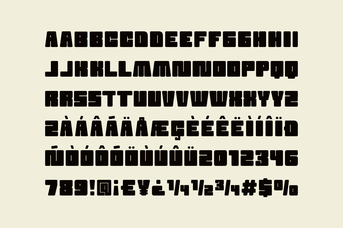 Bavon - Chunky Food Sans Font, a Sans Serif Font by Pandeka Studio (Photo 9 of 9)