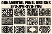 Intricate Decor Panel Bundle, an Object Graphic by Designer_Momina (Thumbnail 1 of 13)