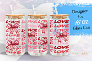 Pink Bow Coquette Valentine, a Pattern Graphic by TumblerArtDS (Thumbnail 1 of 3)