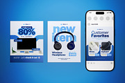 Electronic Social Media Pack, a Flyer Template by The Good Store (Thumbnail 2 of 4)
