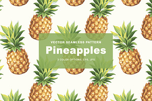 Pattern with pineapples.