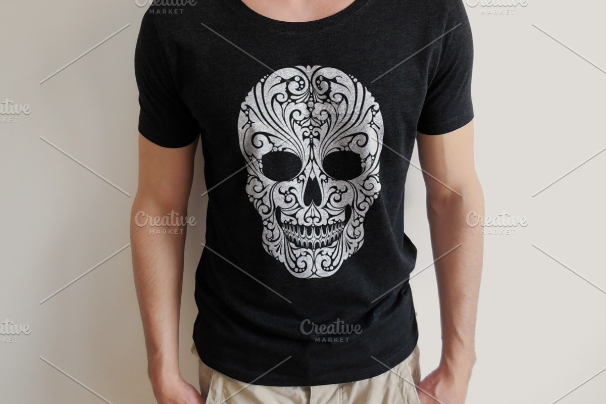 Ornamental Skull, a Decorative Illustration by Color and Decor (Photo 2 of 3)