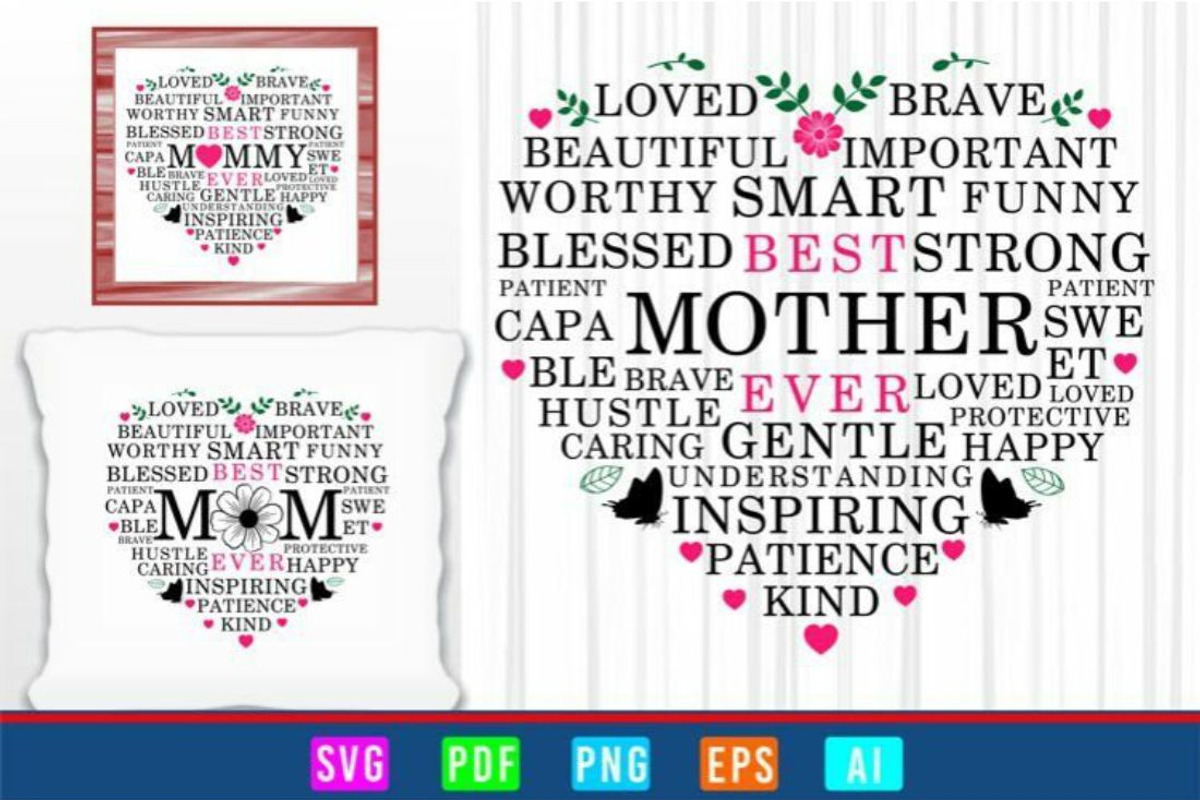 Mothers Day SVG Design Bundle, an Object Graphic by D2PUTRI (Photo 24 of 27)