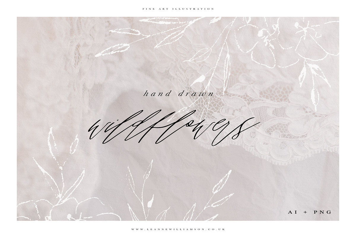 Fine Art Wild Flower Illustrations, a Texture Illustration by With Love Ethel (Photo 2 of 7)