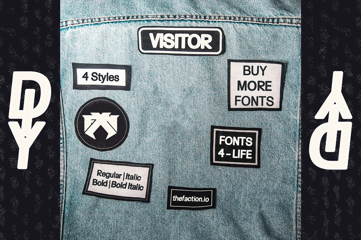 Visitor - a Sans Serif font family, a Sans Serif Font by Cribb Co. (Photo 2 of 3)