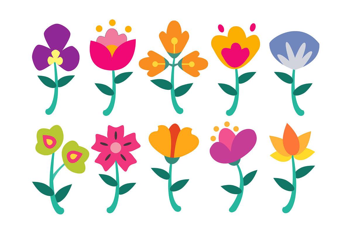 60 Flat Flower Vectors, a Graphic by judayartworks (Photo 4 of 7)