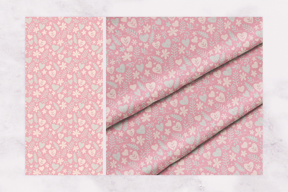 Hearts, leaves, flowers and shapes, a Texture Graphic by LartGraphics (Photo 2 of 9)
