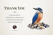 Forest Birds Watercolor Set, an Animal Illustration by AnitaPol (Thumbnail 26 of 26)