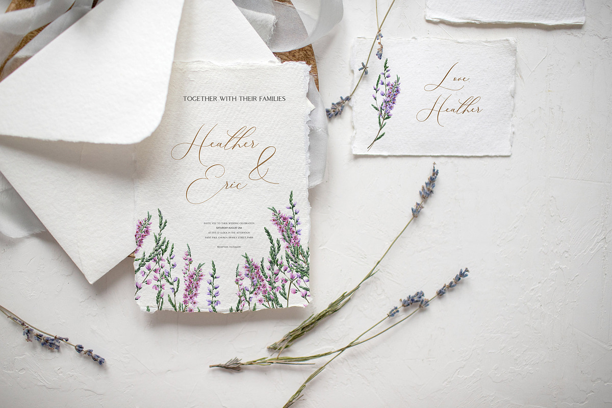 Watercolor Heather illustrations, an Illustration by Olga Koelsch (Photo 2 of 13)