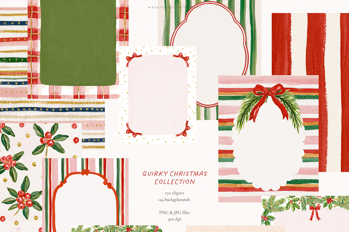 Quirky Christmas Collection, a Seasonal Illustration by PeDe Designs (Photo 10 of 10)