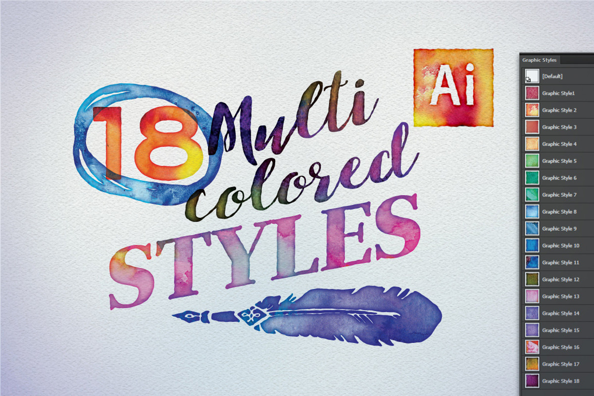 Combo: WATERCOLOR Lab Ai+Ps preview 4