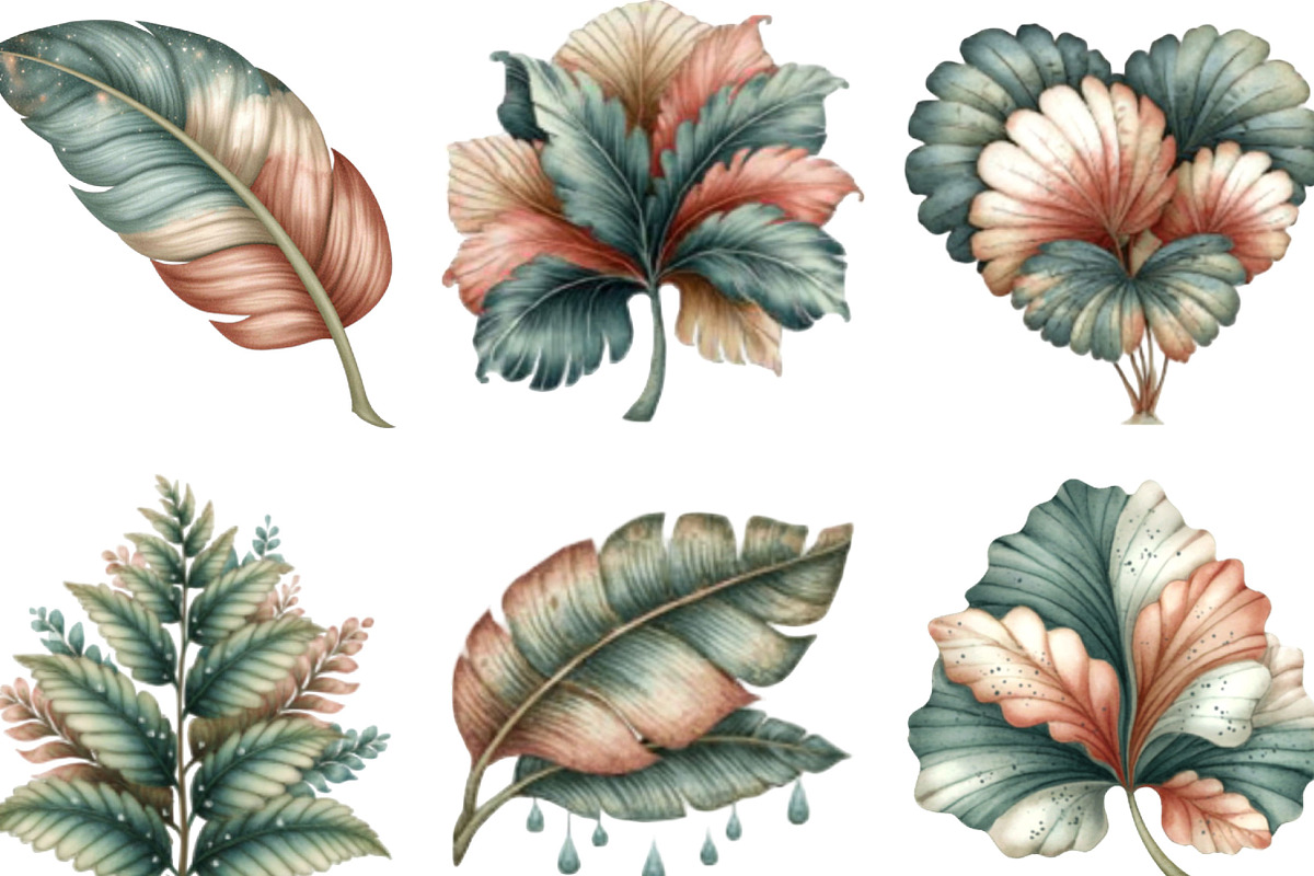 Whimsical Summer Tropical Leaf, an Illustration by Designking (Photo 4 of 5)