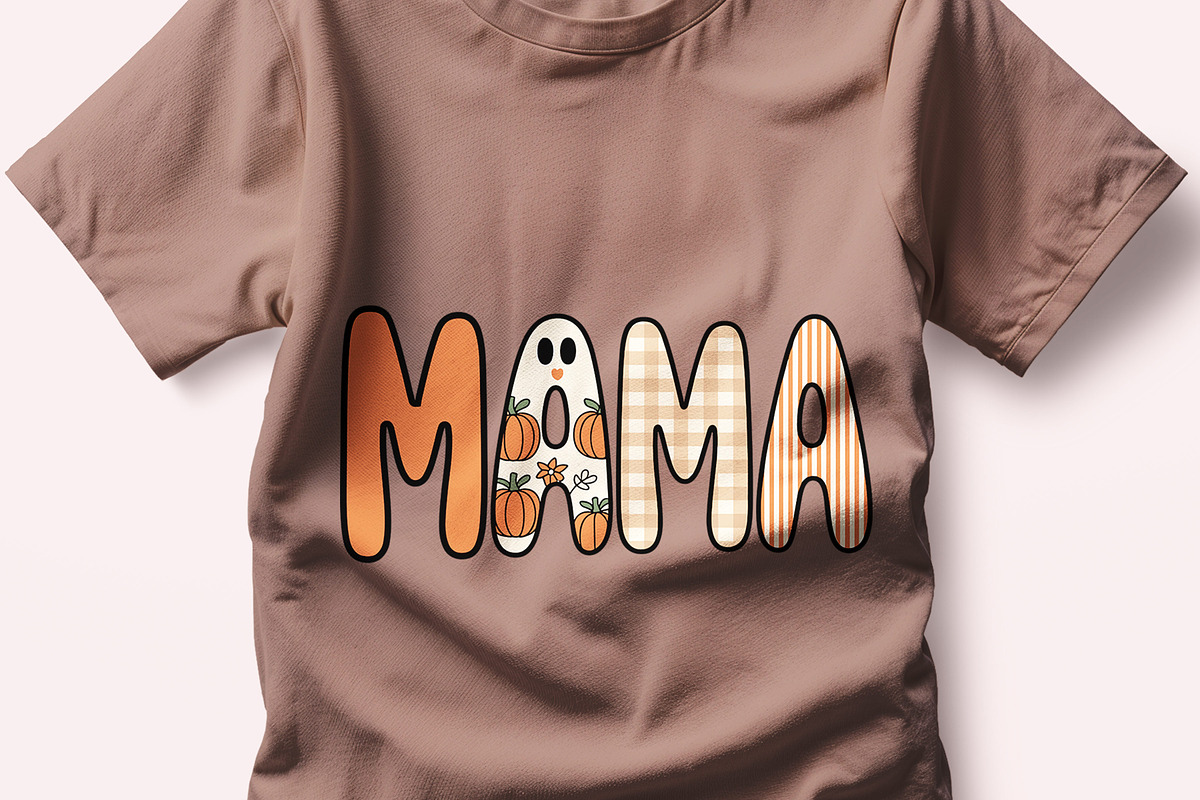 Preppy Halloween Mama Png Floral Gho, a Seasonal Illustration by Unique Design Team (Photo 7 of 7)