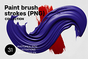 Paint brush strokes. 31 images, a Decorative Illustration by Handmadefont (Thumbnail 1 of 10)